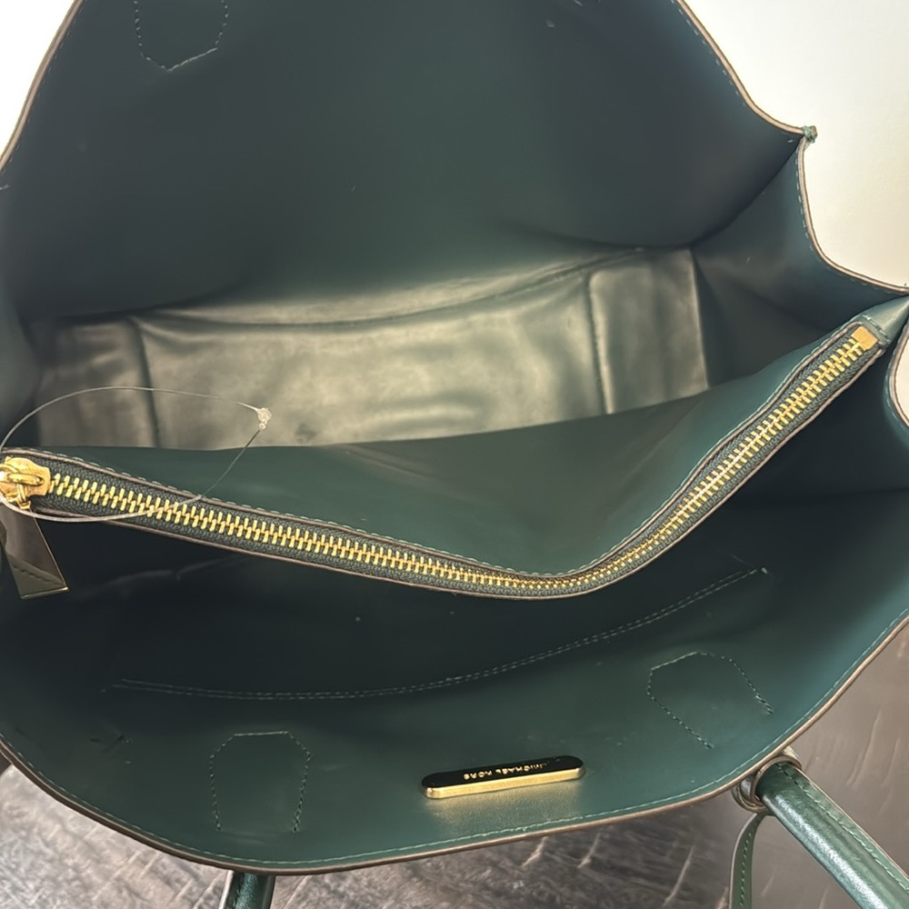Michael Kors Extra Large Dark Atlantic Green leather tote bag - Picture 10 of 12